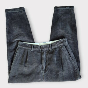 Alex Mill Mens Standard Pleat Corduroy Pant 34"x25" Brown Crop Length Classic